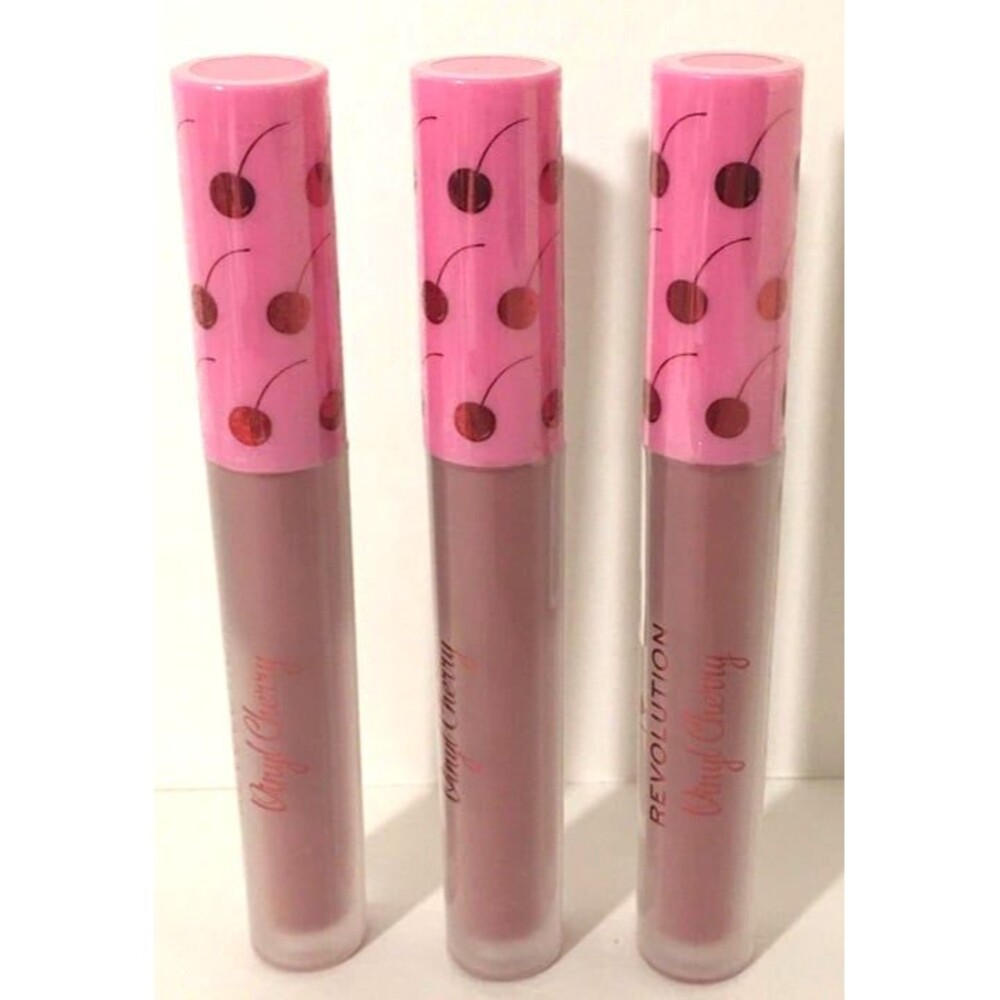 I Heart Revolution Vinyl Cherry Liquid Lipstick "Cherry Bakewell" Bundle Of 3